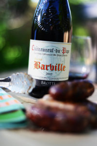 Chateauneuf Du Pape 2012 Secret de Léonce, Domaine Barville, Brotte BBQ Wine
