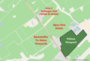 Opus One Pelissa Oakville Map